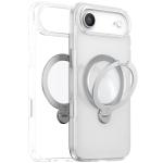 Torras iPhone Air (6.5") 2025 Ostand Spin Case - Clear , Full Camera Control Button Coverage, Fit for MagSafe, Mil-STD Protective, 360° Spin Kickstand