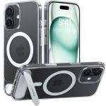 Torras iPhone 17 (6.3") 2025 Pstand Case - Clear , Full Camera Control Button Coverage, Adjustable Kickstand, Fit for MagSafe, Military Grade Drop Protection, Slim