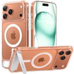 Torras iPhone 17 Pro (6.3") 2025 Pstand Case - Clear , Full Camera Control Button Coverage, Adjustable Kickstand, Fit for MagSafe, Military Grade Drop Protection, Slim