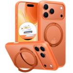 Torras iPhone 17 Pro (6.3") 2025 Ostand Pro Case - Orange Full Camera Control Button Coverage - MagSafe Compatible - Military Grade Drop Protection - MagSafe Compatible - 360 Spin Kickstand