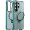 Torras Galaxy S26 Ultra Ostand Q3 Air Case - Glacier Green - Upgraded Airbag Technology - Dot-matrix Anti-slip Design - Compatible with MagSafe Charging - 360&deg; Spin Stand