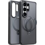 Torras Galaxy S26 Ultra Ostand Q3 Spin Case - Black - Fit for MagSafe - Mil-STD Protective - 360° Spin Kickstand