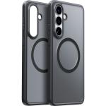 Torras Galaxy S26+ Guardian Magnetic Case - Black - Magnetic Wireless Compatible - Camera Protection - Matte Translucent Back - Military Grade Drop Protection