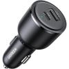UGREEN PD 63W Car Charger - USB-C & USB-A - PSS 45W Super Fast Charging 2.0 + QC 18W - Dual Port Charger for Galaxy S23/S22/S21/S20/Note 20 Series, iPhone/iPad/MacBook