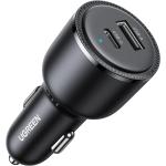 UGREEN 63W PD Dual Port Car Charger USB-C & USB-A - PSS 45W Super Fast Charging 2.0 + QC 18W - for Galaxy S23/S22/S21/S20/Note 20 Series - iPhone / iPad / MacBook