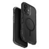 Uniq iPhone 17 (6.3") 2025 Magclick Charging Combat Case - Carbon Black Tough All-Round Shield with 3-Tier Defense - Raised Lens Bezel to Shield Back Camera - Compatible with Magnetic Wireless Charging