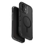 Uniq iPhone 17 (6.3") 2025 Magclick Charging Combat Case - Carbon Black Tough All-Round Shield with 3-Tier Defense - Raised Lens Bezel to Shield Back Camera - Compatible with Magnetic Wireless Charging