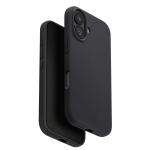 Uniq iPhone 17 (6.3") 2025 Magclick Charging Lino Case - Charcoal Grey Slim - Lightweight - Premium Liquid Silicone - Compatible with Magnetic Wireless Charging