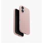 Uniq iPhone 17 (6.3") 2025 Magclick Charging Lino Case - Blush Pink Slim Premium Vegan Leather - Aluminum Camera Lens Bezel - Compatible with Magnetic Wireless Charging