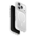 Uniq iPhone 17 Pro (6.3") 2025 Magclick Charging Combat  Case - Blanc White Tough All-Round Shield with 3-Tier Defense - Raised Lens Bezel to Shield Back Camera - Compatible with Magnetic Wireless Charging