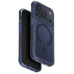 Uniq iPhone 17 Pro (6.3") 2025 Magclick Charging Combat  Case - Navy Blue Tough All-Round Shield with 3-Tier Defense - Raised Lens Bezel to Shield Back Camera - Compatible with Magnetic Wireless Charging