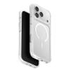 Uniq iPhone 17 Pro Max (6.9") 2025 Magclick Charging Combat  Case - Blanc White Tough All-Round Shield with 3-Tier Defense - Raised Lens Bezel to Shield Back Camera - Compatible with Magnetic Wireless Charging