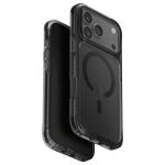 Uniq iPhone 17 Pro Max (6.9") 2025 Magclick Charging Combat  Case - Carbon Black Tough All-Round Shield with 3-Tier Defense - Raised Lens Bezel to Shield Back Camera - Compatible with Magnetic Wireless Charging