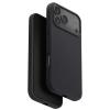 Uniq iPhone 17 Pro Max (6.9") 2025 Magclick Charging Lino Case - Charcoal Grey Slim - Lightweight - Premium Liquid Silicone - Compatible with Magnetic Wireless Charging