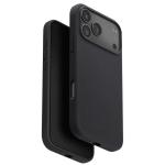 Uniq iPhone 17 Pro Max (6.9") 2025 Magclick Charging Lino Case - Charcoal Grey Slim - Lightweight - Premium Liquid Silicone - Compatible with Magnetic Wireless Charging