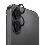 Uniq iPhone 17 (6.3") 2025 Aluguard Camera Lens Glass Protector - Black , Aluminum Alloy Frame, Anti-fingerprint Coating, Shatter-Resistant Layer, 9H Tempered Glass