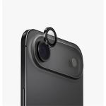 Uniq iPhone Air (6.5") ALUGUARD Aluminium Camera Lens Protector - Eclipse Black , Aluminium frame, Anti-reflective HD image clarity, Bubble-free installation, Ultra-slim fit