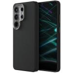 Uniq Galaxy S26 Ultra (2026) Magclick Charging Lyden Case - Dallas Black Slim Premium Vegan Leather - Aluminum Camera Lens Bezel - Smooth Interior with High-Quality Microfiber to Prevent Scratches - Compatible with Magnetic Wireless Chargin