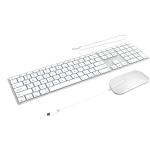ZAGG 103218532 Wired USB-C Keyboard & Mouse Combo - Silver for Mac OS and IPad OS