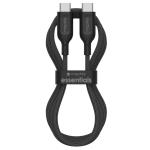 ZAGG 409916176 mophie essential USB-C-C Cable (60W), Braided, 0.5M, Black