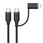 ZAGG 409916690 mophie Chargestream switch tip cable, C-C-LTG, 1M Black