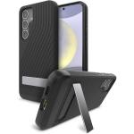 ZAGG Galaxy S24 5G Denali Kick Stand Case - Black Slim & Lightweight Design - Built in Kickstand - 3m Drop Protection - Antimicrobial Treatment - Eco Friendly - Enhanced Back Protection.