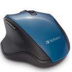 Verbatim 70244 Silent Ergonomic Wireless Blue LED Mouse - Teal