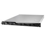 Asustor Lockerstor 4RS AS6504RS 4-Bay NAS, 1U Rackmount, Quad Core Atom C3538 2.1GHz, 8GB RAM (128GB Max), 2x 2.5GbE, 2x 1GbE, 1x PCIe, 4x USB, 3 Years Warranty, Come With 4 Free Camera License (64 Licenses Max)