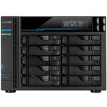 Asustor Lockerstor 10 AS6510T 10-Bay NAS, Intel Quad Core 2.1 GHz, 8GB RAM (32GB Max), 2x M.2, 2x 10GbE RJ45, 2x 2.5GbE RJ45, 2x USB3, 2x M.2, 3 Years Warranty, Come With 4 Free Camera Licenses (64 Licenses Max)