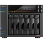 Asustor Lockerstor Gen3 AS6806T 6-Bay NAS AMD Quad Core Upto 3.8 GHz 16GB ECC RAM (64GB Max), 4x M.2, 1x PCIe, 2x 10GbE, 2x 5GbE, 3xUSB, 2x 40Gbps Type C, 3 Years Warranty, Come With 4 Free Camera Licese (72 Licenses Max)
