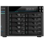 Asustor Lockerstor 10 Pro AS7110T 10-Bay NAS, Quad Core Xeon 3.4GHz (4.6GHz Turbo), 8GB ECC RAM (64GB Max), 2x M.2, 1x 10G RJ-45, 3x 2.5GbE, 3x USB, 5 Years Warranty, Come With 4 Free Camera Licenses (100 Licenses Max)