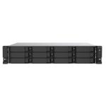 QNAP TS-1273AU-RP-8G Business 2U 12-Bay Rackmount NAS Server AMD Ryzen V1500B 4C/8T, 2.2GHz, 8GB DDR4 (64GB Max), 12 x 3.5"/ 2.5" Sata, Hot-swappable, M.2 Via PCIe, 2x2.5GbE, 2xPCIe, 3 Years Warranty. Come With 8 Camera License