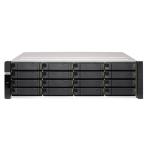 QNAP ES1686dc Enterprise 16-Bay ZFS Rackmount NAS Server Active-Active Dual Controller, 16x 3.5" SAS Bays, Xeon D-2123IT 4Core/8Thread 2.2GHz, 64GB Memory (32GB per controller), 4x 10GbE SFP+ per controller, Dual Redundant PSU, 5 Years Warr