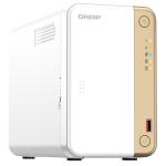 QNAP TS-262-4G Home and Business 2-Bay NAS Server Intel Celeron Dual Core Upto 2.9GHz, 4GB RAM, 2xM.2, 1xPCI, 1x2.5GbE, 4xUSB, 1xHDMI, 2 Years Warranty, Come with 8 Camera License