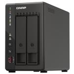 QNAP TS-253E-8G Home & Business 2-Bay Desktop NAS Server Intel Quad Core Celeron Up to 2.6GHz - 8GB RAM - Hot-Swappable - 2x 2.5GbE LAN - PCIe Expansion Slot - 2x M.2 2280 PCIe Slots - 2x USB3.2 - 2x HDMI - 2x USB 2.0 - 2 Years Warranty