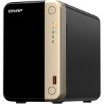 QNAP TS-264-8G Home and Business 2-Bay NAS Server Intel Dual Core Upto 2.9GHz, 8GB Ram , 2xM.2, 1x PCI, 1x 2.5GbE, 4xUSB, 1x HDMI, 3 Years Warranty, Come with 8 Camera License
