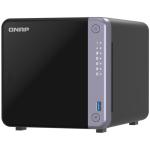 QNAP TS-432X-4G Business 4-Bay Desktop NAS Server, Quad Core Upto 2.0GHz, 4GB RAM (16GB Max), 2x 2.5GbE, 1x 10GbE SFP+  LAN, 1x PCIe, 2x USB, 2 Years Warranty, Come with 8 Camera Licenses