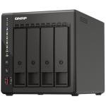 QNAP TS-453E-8G Home and Business 4-Bay Desktop NAS Server, Intel Quad Core Upto 2.6GHz 8GB DDR4 Ram, Hot-Swappable, 2x 2.5GbE LAN, 2x M.2 2280 PCIe Slots, 2x USB3.2 , 2X USB 2.0, 2 x HDMI, 2 Years Warranty, Come with 8 Camera License