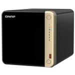 QNAP TS-464-8G Business 4-Bay Desktop NAS Server, Intel Quad Core 2GHz, 8GB RAM (16GB Max) 2x 2.5GbE LAN, 4x USB, 1x HDMI 2.0, 2 x M.2 2280 PCIe Gen 3 x2 slots, 3 Years Warranty, Come with 8 Camera License