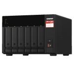 QNAP TS-673A-8G Business 6-Bay Desktop NAS Server, AMD Ryzen V1500B 4C/8T 2.2GHz, 8GB RAM (64GB Max), 2x M.2, 2x 2.5GbE LAN, 2x PCIe Expansion Slot, 2x USB3.2 Gen2, 1x USB Type-C, 3 Years Warranty, Come with 8 Camera License