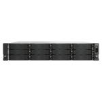 QNAP Enterprise 2U 12-Bay Rackmount NAS Server AMD Ryzen Pro 7745 Upto 5.3 GHz 8 Core / 16 Threads - 32GB DDR5 (128GB Max) - 2x M.2 - 2x 2.5GbE - 2x 10GbE - 3xPCIe - 2xUSB - 2 x 550W Redundant Power - 5 Years Warranty - Comes with 8 Camera