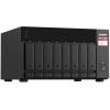 QNAP TS-873A-8G Business 8-Bay Desktop NAS Server AMD Ryzen V1500B 4C/8T 2.2GHz - 8GB RAM (64GB Max) - 2x M.2 - 2x 2.5GbE LAN - 2x PCIe Expansion Slot - 2x USB3.2 Gen2 - 1x USB-C - 3 Years Warranty - 8 Camera Licenses