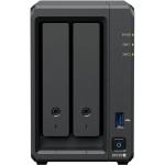 Synology DiskStation DS725+ 2-Bay NAS Server, AMD Ryzen R1600 Dual Core 2.6 GHz 4GB ECC DDR4 (32GB Max), 2xM.2 Slot, 1x 2.5 GbE, 1x GbE, 1x USB 3.2, 1x Type C (Expansion port), 3 Years Warranty, Upgrade to DSM 7.3 To Enable Third Party HDD
