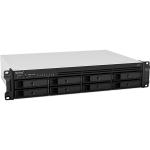 Synology RackStation RS1221+ 8-Bay 2U NAS Server, Ryzen V1500B Quad Core 2.2GHz, 4GB DDR4 RAM (32GB Max), 4x 1GbE RJ-45, 2x USB3.0, 1x eSATA, 3 Years Warranty