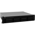 Synology RackStation RS1221RP+ 8-Bay 2U Rack NAS Server, Ryzen V1500B Quad Core 2.2GHz, 4GB DDR4 RAM, 4x 1GbE RJ-45, 2x USB3.0, 1x eSATA, Dual Redundant Power Supply, 3 Years Warranty