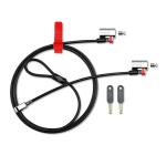 Kensington 64638 ClickSafe TWIN KEYED LAPTOP LOCK. One lock for two devices