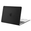 Matte Rubberized Hard Shell Case Cover for 13" MacBook Air (2018-2022) - Matte Black for Models: A2337 M1 / A2179 / A1932