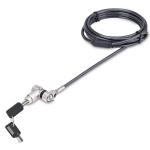 StarTech.com UNIVKMKO-LAPTOP-LOCK 3-in-1 Laptop Lock Security Cable - 2m - Master Keyed Locking Cable, Computer Security, Compatible w/Noble Wedge/Nano/K-Slot, Anti-Theft Cut-Resistant Cable