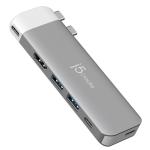 J5create 6K Premium Hub for Macbook Designed for M2 MacBook Air & Compatible with MacBook Pro with Intel CPU