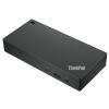 Lenovo ThinkPad Triple 4K USB-C Dock with 65W Power Delivery (Supports 100W PD when using 135W AC Adapter) - 2x DisplayPort - 1x HDMI - 1x RJ45 - Supports Windows 7 & Above - 3Y Warranty